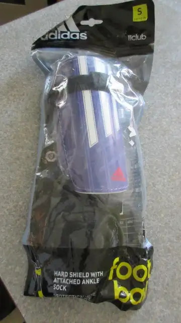 Adidas soccer shin pads with attached ankle sock child small, View more