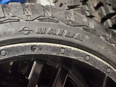 Have for sale a set of 4 rockstar rims with new tires. They came off of a 8 bolt Dodge truck. HAIDA...