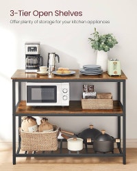 Kitchen Island with 3 Shelves, 47.2 Inches Kitchen Shelf Markham / York Region Toronto (GTA) Preview
