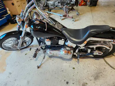 New paint runs well custom tank and fenders looks good needs a couple of things but ready to ride.