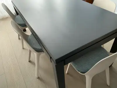 IKEA ODGER CHAIRS AND MAPLE TABLE, View more
