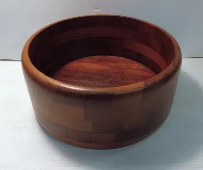 Could be used as a salad, fruit, or bread bowl. Approx 1 ft in diameter., 6" high.