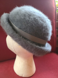 Ladies small grey hat