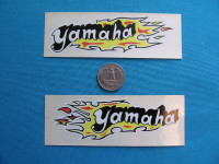 2 sticker decals decalque moto mc yamaha 1970