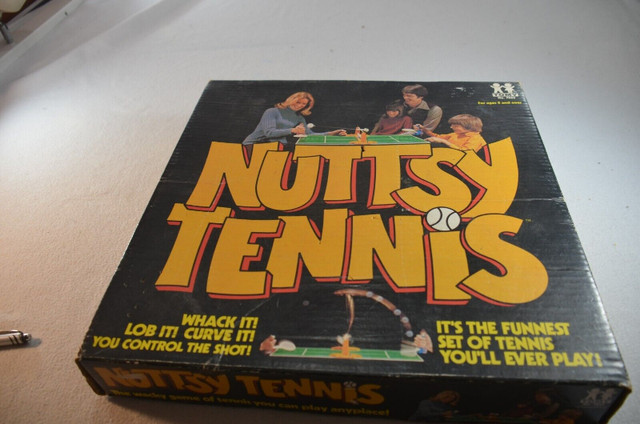 Nuttsy Tennis by Tomy Vintage 1974 Tabletop Tennis Game Complete in Toys & Games in Regina