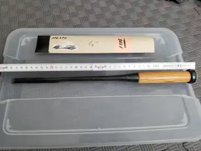 stunning large japanese timber chisel. quality white steel no. 2, View more