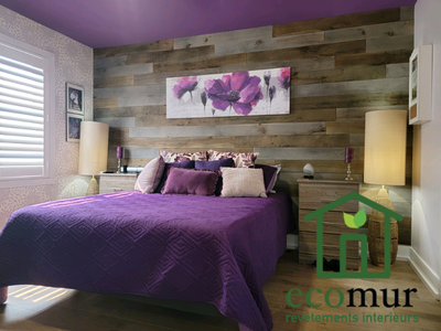 Installation bois de grange érable canadien !, View more