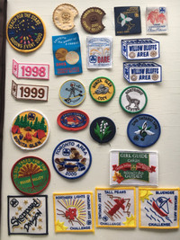Girl Guide badges and uniform