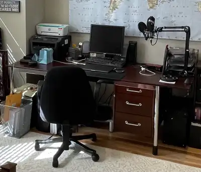IKEA GALANT Desk with L shaped attachment , View more