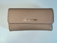 Michael Kors Beige Leather Wallet