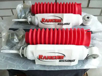 New. Fronts and Rear. Never used or installed. First the Rancho front shocks for a 2001 F150 XLT FX4...