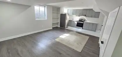TWO-BEDROOM NEW LEGAL BASEMENT WITH SEPARATE ENTRANCE or Separate as Private Rooms in Basement too-...