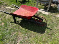 Vintage antique garden wheelbarrow