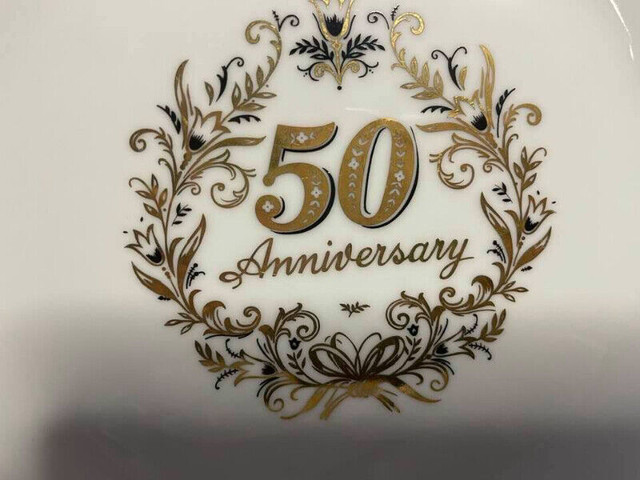 50th Year Anniversary Dish & Set Of Espresso Cups $15 & $25 in Arts & Collectibles in City of Toronto - Image 4