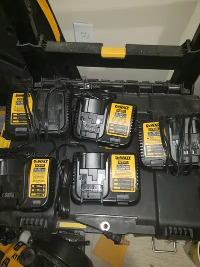 Dewalt 12v and 20v chargers 10 dollars each