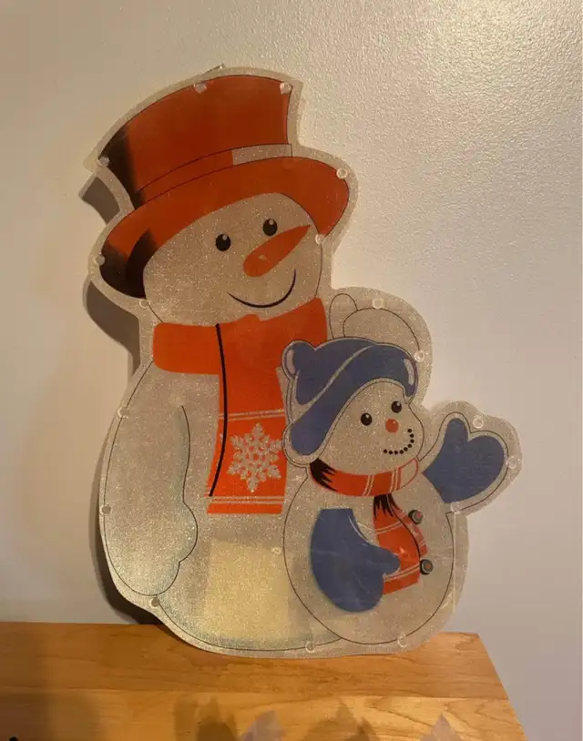 Lightup Snowman  in Home Décor & Accents in Winnipeg - Image 2