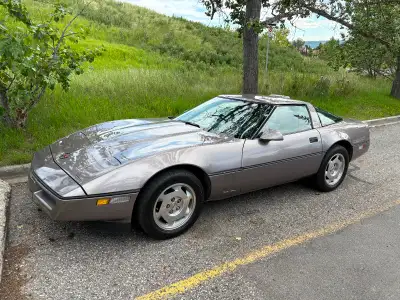1988 grey metallic corvette. Base model coupe. Removable hardtop.Hatchback. Tuned L98 5.7 L motor, 3...