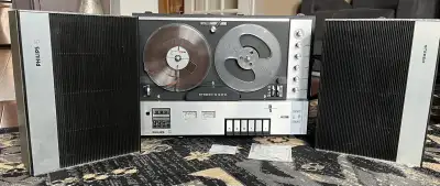 Philips Stereo 4408 Reel to Reel Tape Deck, View more