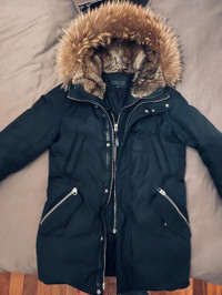 MACKAGE EDWARD 2-in-1 Down Parka with Natural Fur - Size 36