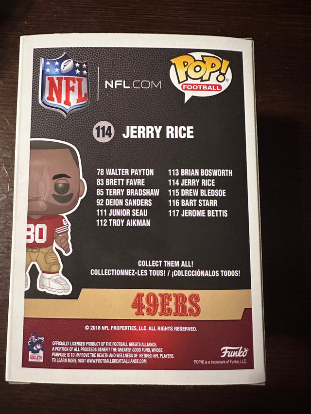 Funko Pop NFL Jerry Rice in Toys & Games in La Ronge - Image 3