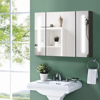 Medicine Cabinet with Mirror, Wall Mounted Bathroom Mirror Cabi, View more