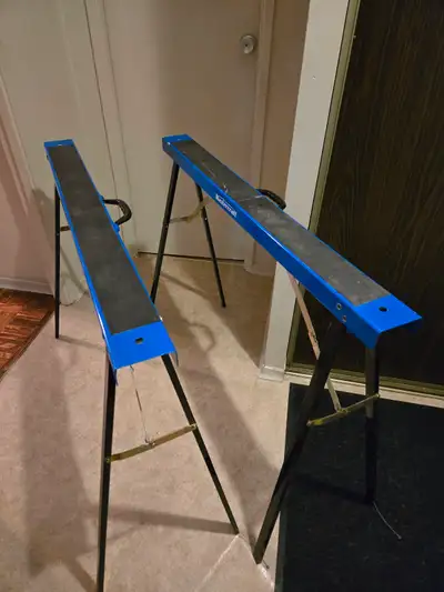 2 Mastercraft Metal Sawhorses, View more