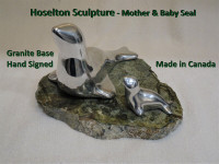 Mother's Day Idea! HOSELTON SCULPTURE - SEAL MOTHER AND BABY