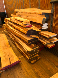 dry   Live edge lumber slabs