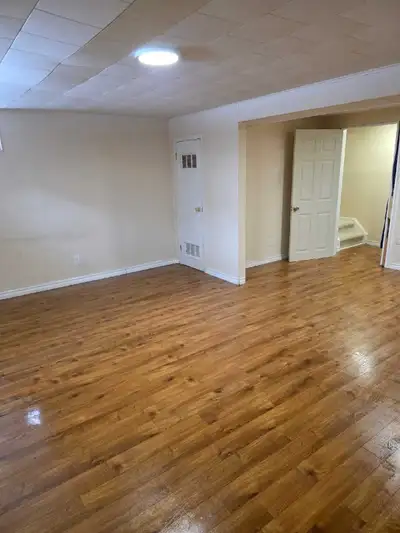Finished basement room available in Barrhaven. Can easily accommodate bedroom and living area. Separ...
