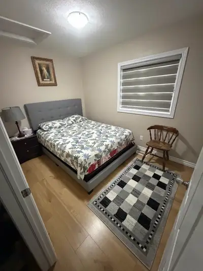 Furnished Room for Monthly Rent – Kitchener (Old Huron Area) Private furnished room available in a c...