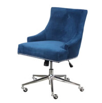 New Polyester/Polyester Blend Task Chair - Blue