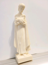 Shepherd  Holding  Lamb  Statue  10" Tall × 2-1/2 Wide  Inches 