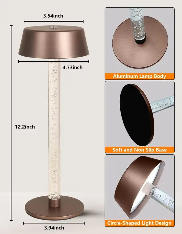 Modern Table Lamp with Touch Control in Indoor Lighting & Fans in Oshawa / Durham Region - Image 2