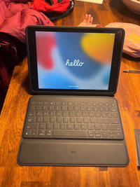 iPad 9th gen 64mg (with wifi) + Logitech Folio Keyboard
