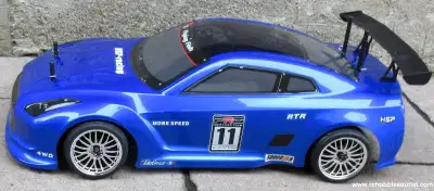 NEW 1/10 SCALE 4WD BRUSHLESS ELECTRIC RTR ROAD RACE RC CAR • Powerful HSP Brushless Motor • 7.4v 350...