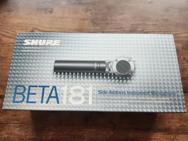 Shure Beta 181/O Side-Adressed Omnidirectional Condenser Mic in Pro Audio & Recording Equipment in City of Toronto - Image 4