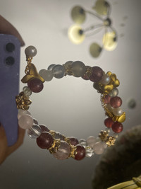 Various gemstone bracelets