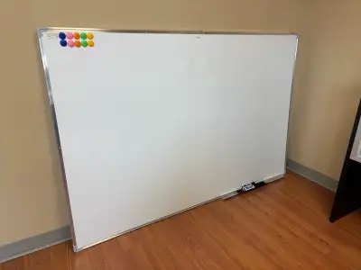 New 4 x 6 whiteboard comes with markers hooks to hang never been used $280 almost 1/2 price no tax