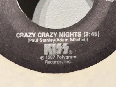 Vintage 1987 KISS Vinyl Record Single Paul Stanley Gene Simmons , View more