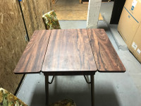 Vintage folding kitchen table & chairs 
