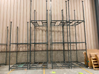 Used stackable rack / stacking crates for sale.