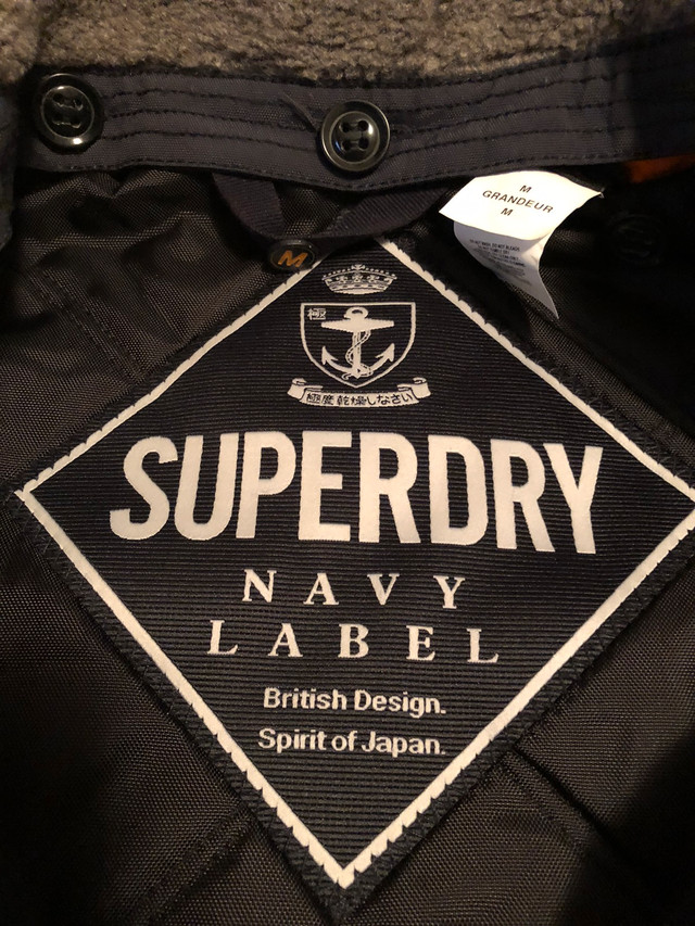 Brand New Women’s Authentic SUPERDRY Navy Label Winter Pea Coat in Women's - Tops & Outerwear in City of Toronto - Image 3
