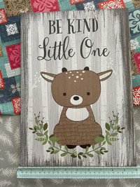 “Be Kind Little One” Wooden Wall Plaque