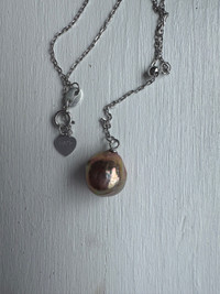 New Baroque freshwater pearl pendant necklace