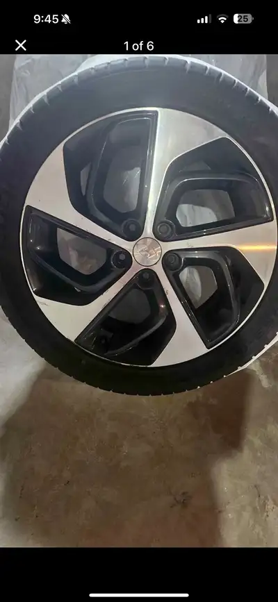 Summer cooper Tires and rims off Hyundai Tuscan 4 tires Size 245/45/R19 inglside