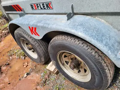 2017 galvanized dump trailer 6 feet wide and 10 feet long new inspection all new tires, brakes inspe...