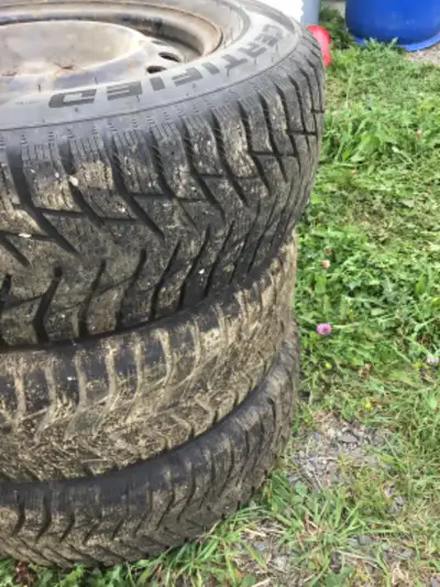 3 Certified Wintertrek tires on rims. Good tread remaining. Tires off of a 2012 Dodge Caravan. $125...
