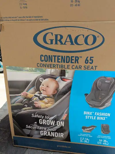 Baby car seat 5 to 65 lb kids used only once., View more