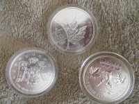 Ensemble olympique  de  3  pièces en argent pur 0,9999