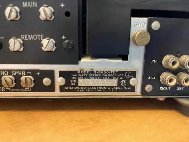 Made in USA Sherwood S-8800 FET stereo receiver in Stereo Systems & Home Theatre in Kingston - Image 5
